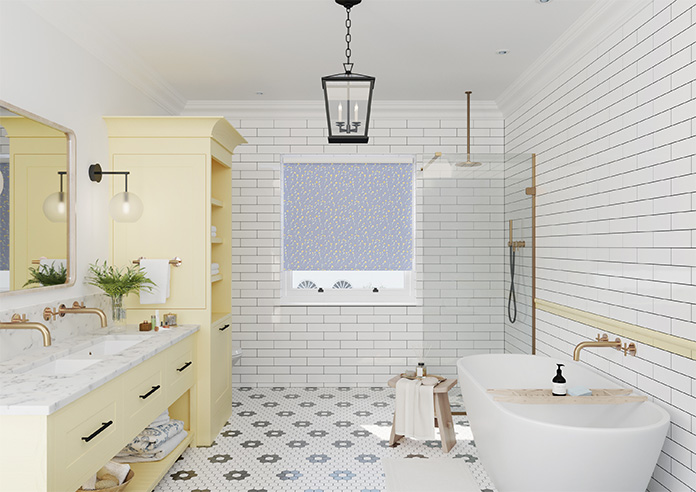 Ditsy Spring, Periwinkle - Twist&Fit Roller Blind - Image 8